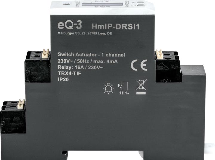 Produktbild Homematic IP Schaltaktor für Hutschienenmontage – 1-fach (Schaltaktor)