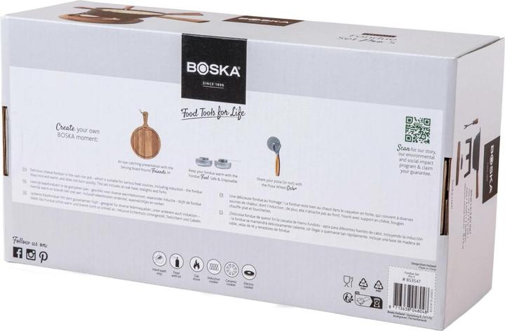 Actual product image Boska Fondueset Pro S Europäisches Eichenholz Gusseisen 0.7lt