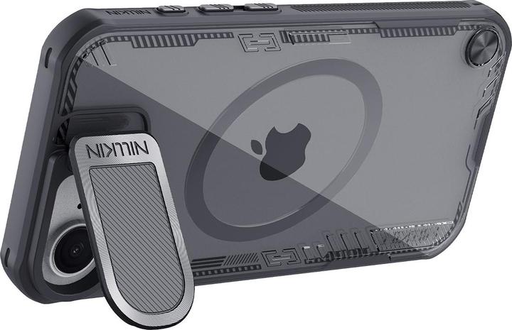 Image du produit Nillkin Iceblade Prop Magnetische Hülle mit Objektivabdeckung und Ständer für iPhone 16e - Schwarz (Apple iPhone 16e)