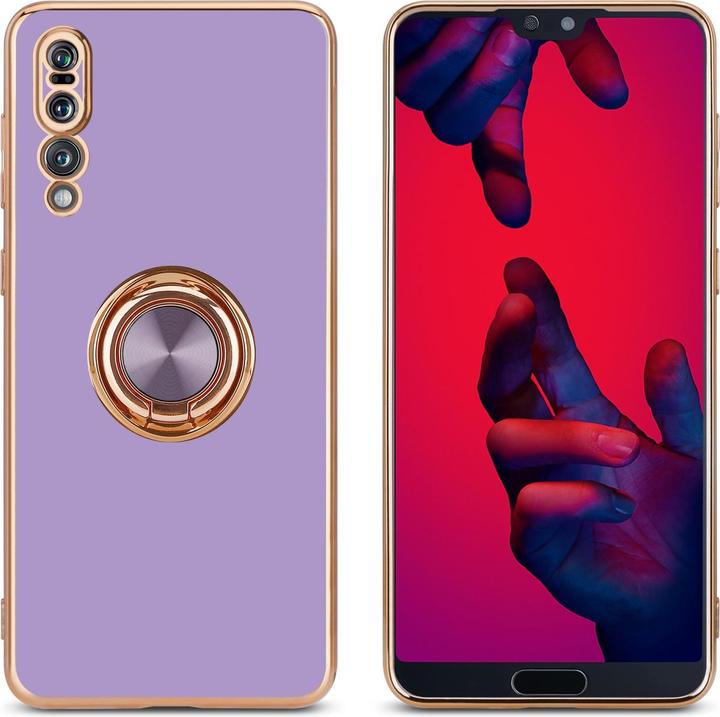 Immagine prodotto Cadorabo Custodia per Huawei P20 PRO / P20 PLUS in TPU con protezione della fotocamera e anello stile LM089 (Huawei P20 Pro, Huawei P20 Plus)