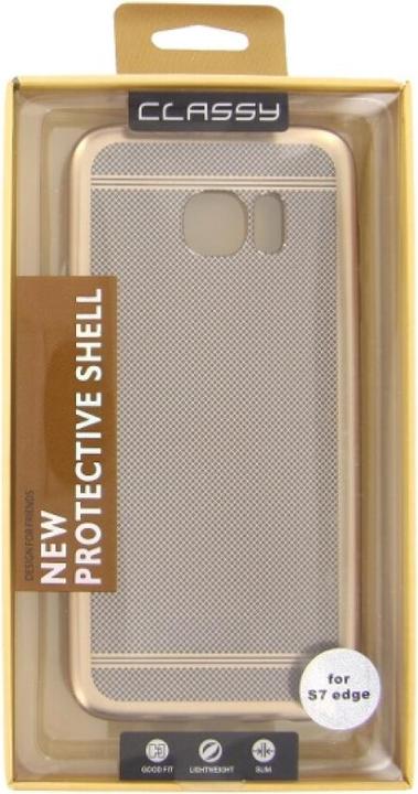 Produktbild OEM Silicone Case Classy Samsung S7 Edge gold (Samsung Galaxy S7 Edge)