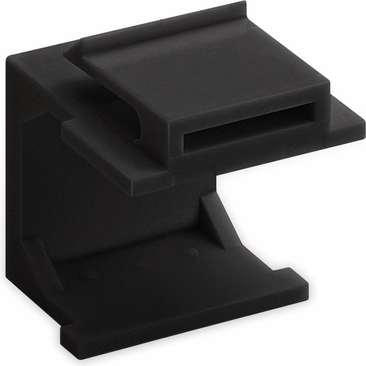 Goobay Keystone Abdeckung (4-er Pack), Schwarz, Schwarz