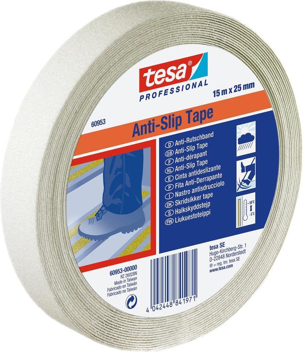 tesa Anti-Rutsch Klebeband, 15x 25mm, transparent (25 mm)