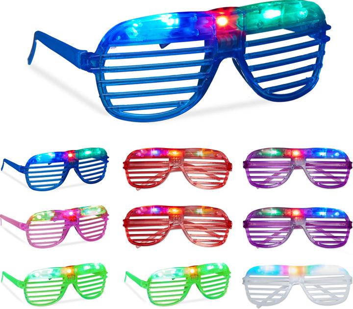 Produktbild Relaxdays 10x LED-Brille