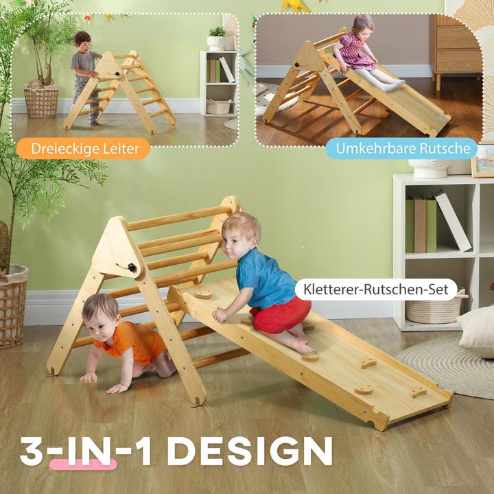 Immagine prodotto Aiyaplay Klettergerüst Kiefernholz, Mehrschichtenplatte Naturholz