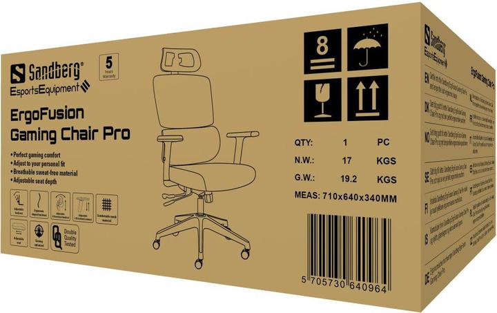 Actual product image Sandberg ErgoFusion Gaming Chair Pro