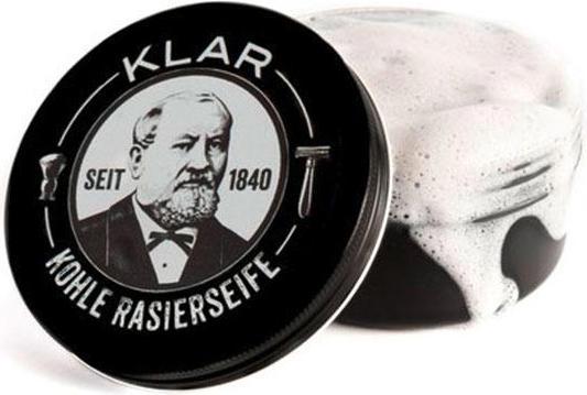 Actual product image Klar Shaving soap activated carbon (Shaving soap)