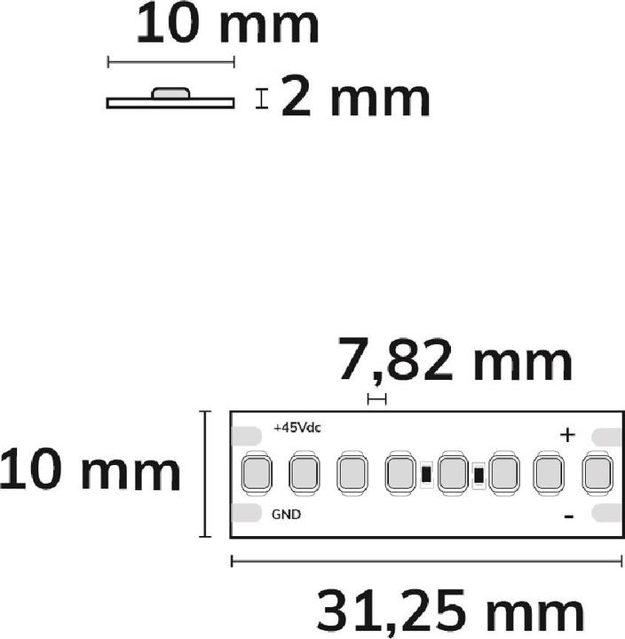 Produktbild Isoled LED HEQ918/940 Linear CCT Flexband, 48V DC, 6W ww + 6W nw, IP20, 130 lm/W, 5m Rolle, 256 LED/ (500 cm)