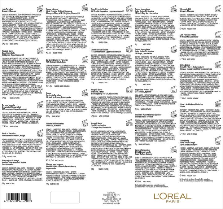 Nährwerte und Zutaten L'Oréal Paris 24 Tage Beauty