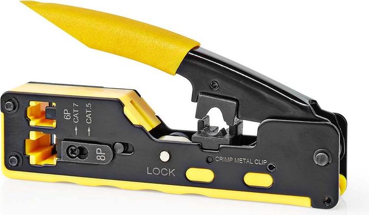 Actual product image Nedis Crimp pliers | CAT5 / CAT5e / CAT6 / CAT6a / CAT7 / RJ12 / RJ45 | Pulling / Cutting / Pliers