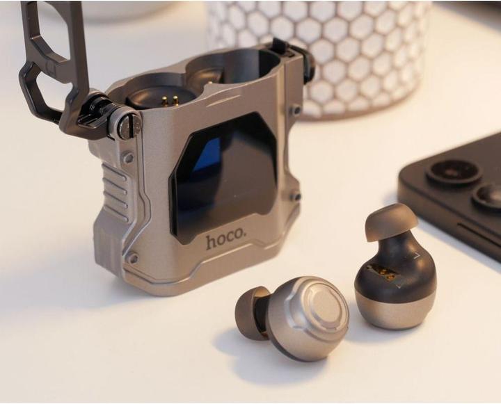 Actual product image Hoco - Wireless Earbuds (EW33) - for Gaming, TWS, Bluetooth 5.3 - Space Gray (Wireless)
