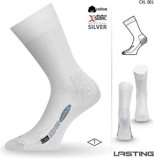 Immagine prodotto Lasting CXL Trekking Socks Cotone con Fibra d'Argento (Confezione singola, XL)