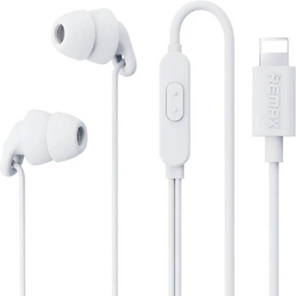 Actual product image Remax Earphones RM-518i, Lightning, 1.2m (white) (Cable)