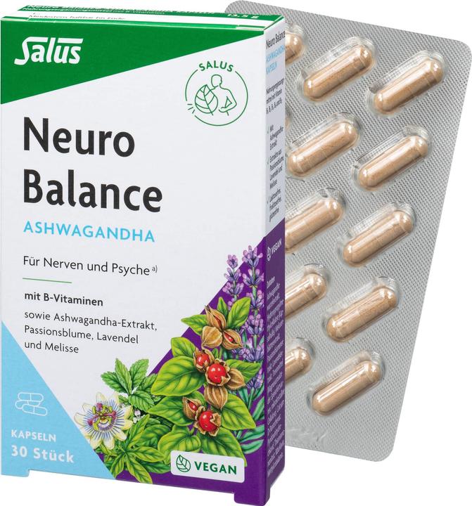 Produktbild Salus Neuro Balance Ashwagandha (30 Stück, Kapseln, 32 g)