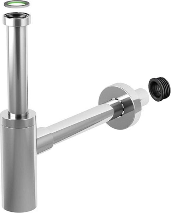 Diaqua Lavabosiphon Profi-Line 1 1/4 x Ø 32 mm, Verchromt (Flaschensiphon, 1 1/4")