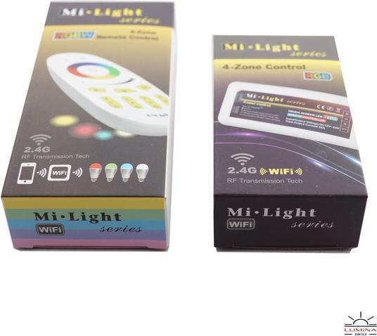 Image du produit Milight 4-Zone Set Touch Télécommande sans fil et récepteur RGBW Set