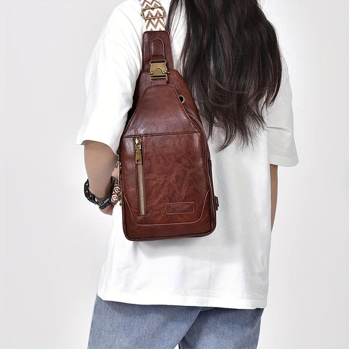 Produktbild Only-Bags.Store Leder Umhängetasche Set: PU-Material, wasserdicht, grosses Fassungsvermögen, geeignet für Studenten