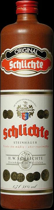 Produktbild Schwarze und Schlichte Steinhäger Schlichte (1 x 70 cl)