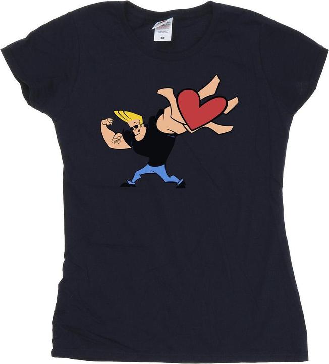 Johnny Bravo Heart Present TShirt (M)