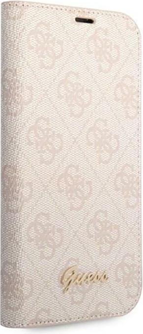 Actual product image Guess GUBKP14MHG4SHP iPhone 14 Plus 6.7" różowy/pink book 4G Vintage Gold Logo (Apple iPhone 14 Plus)