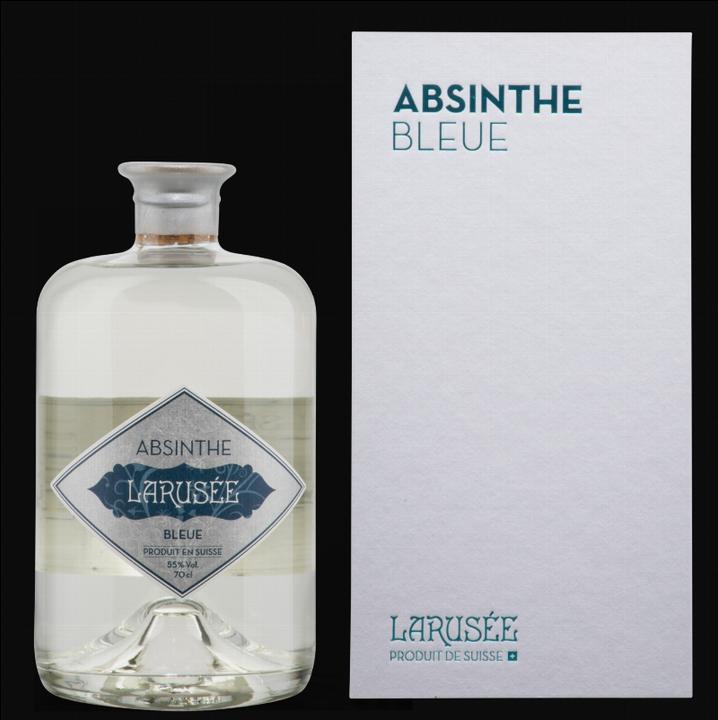Larusée Absinthe Bleue (18 years, 55 %, Switzerland, Absinthe)