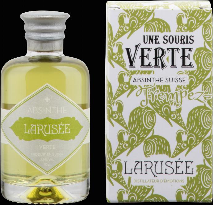 Larusée Absinthe Verte une souris verte (18 years, 45 %, Switzerland, 1 x 10 cl, Absinthe)