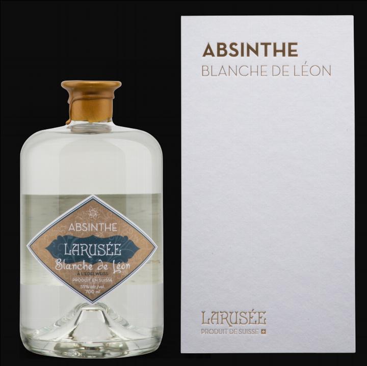 Larusée Absinthe Blanche de Léon (18 years, 55 %, Switzerland, Absinthe)