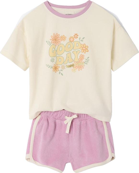 Actual product image Vertbaudet Mädchen-Set: T-Shirt & Shorts aus Frottee (128)