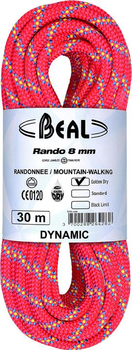 Image du produit Beal Rando 8mm corde jumelée (20 m)