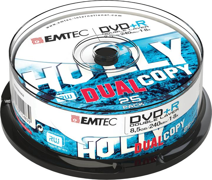 Actual product image Emtec DVD+R DL 8,5GB 1-8x Cake Box (25) (25 x)