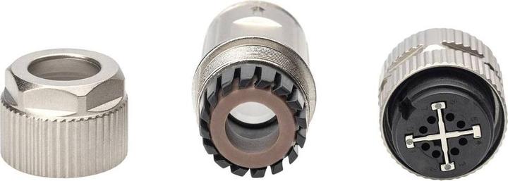 Produktbild Digitus M12-Buchse X-kodiert IP67, Cat. 6A, feldkonfektionierbar