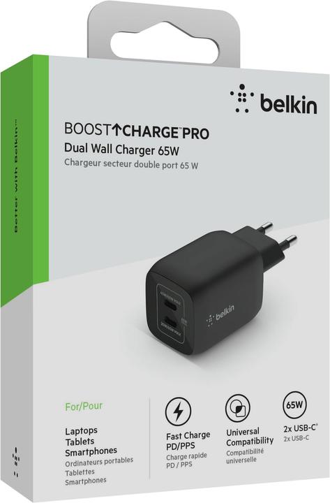 Produktbild Belkin Boost Charge Pro 2-Port GaN Charger (65 W)