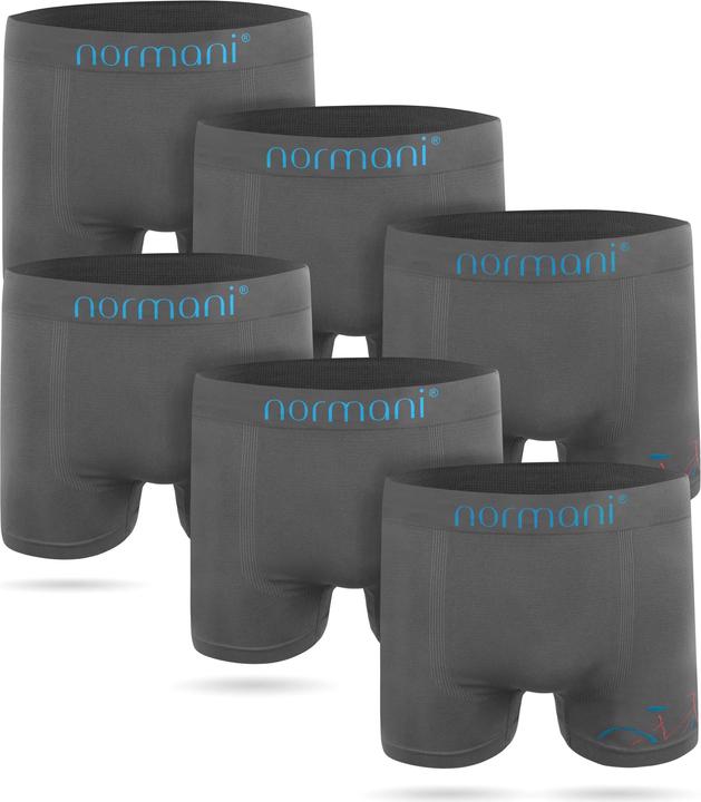 Image du produit Normani Boxer 6 pièces en microfibre de nylon pour hommes (S/M, paquet de 6)