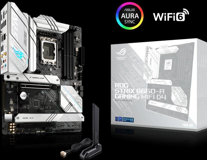 Actual product image ASUS ROG STRIX B660-A GAMING D4 (LGA 1700, Intel B660, ATX)