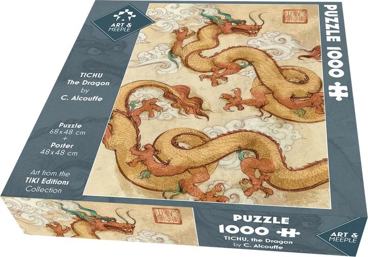 Produktbild Tiki Editions Art&Meeple Puzzle - Tichu, Dragon1000 Pcs (1000 Teile)
