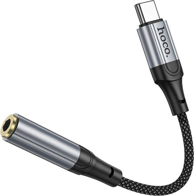 Immagine prodotto Hoco USB-C to 3.5mm LS36, 0.12m, Schwarz (0.12 m)