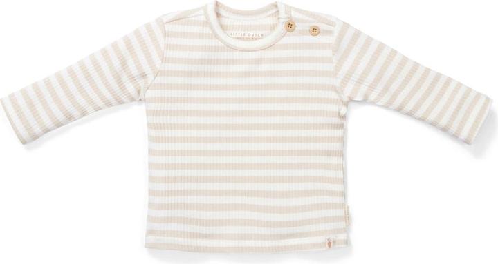 Little Dutch T-shirt langärmlig Stripe Sand/White - 56 (56)