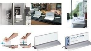 Produktbild Durable Tischnamensschild, Acryl mit Aluminiumfuss