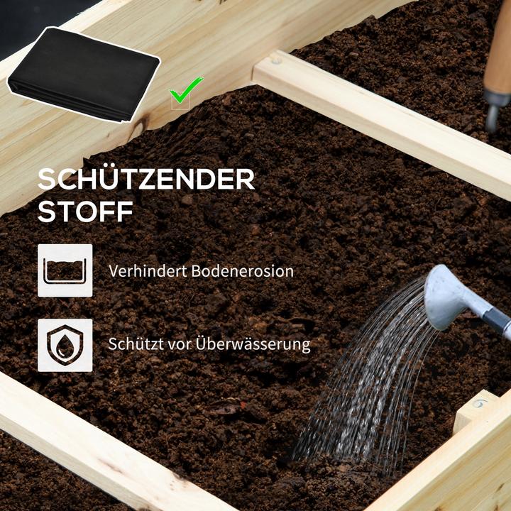 Produktbild Outsunny Treppenbeet mit 9 voneinander abgegrenzten Bereichen