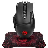 Actual product image Marvo Scorpion M355 USB 7 Colour LED Black Gaming Mouse with G1 Small Gaming Mouse Pad Gaming Combo (Cable)