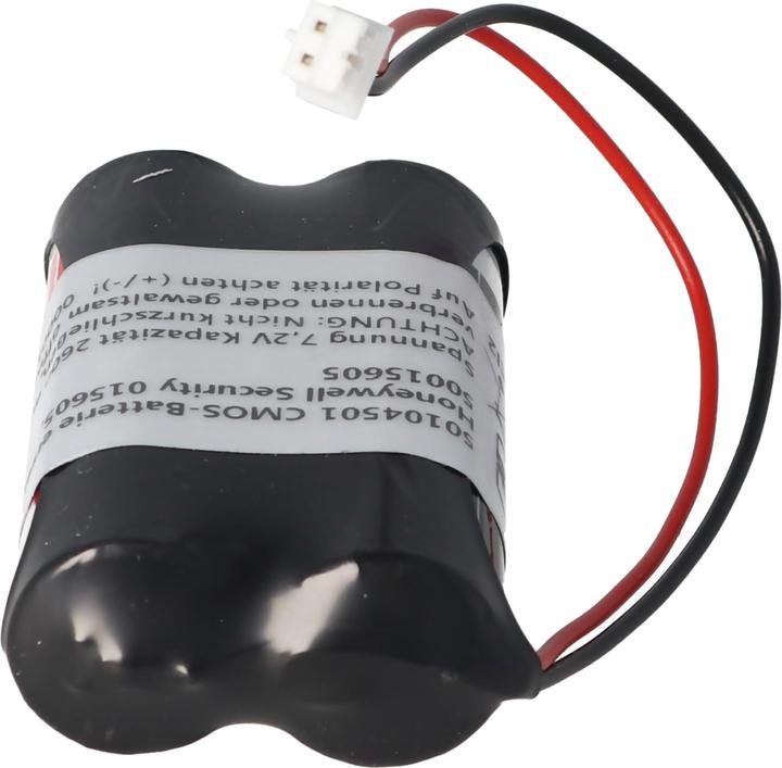 Actual product image AccuCell Speicherbatterie 7,2V ersetzt Honeywell Security 015605, 50015605 2600mAh (1 pcs., Device specific, 2600 mAh)