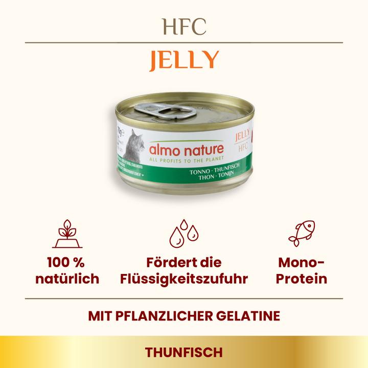 Actual product image Almo Nature HFC Jelly Tuna (Adult, Senior, 1 pcs., 70 g)