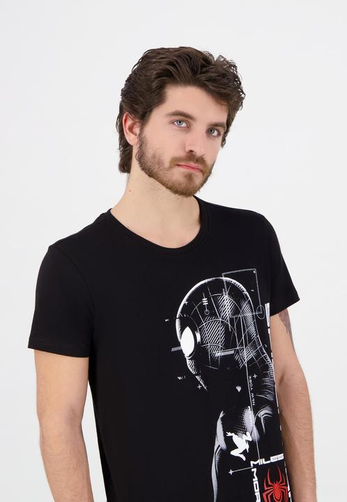 Actual product image Spiderman Miles Morales Silhouette Tshirt (XXL)