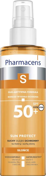 Actual product image Pharmaceris S Sun Protect Dry Body Protection Oil SPF50+ 200 ml (Suntan oil, SPF 50+, 200 ml)