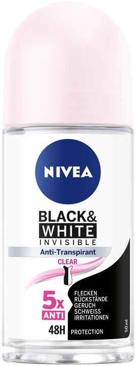 Produktbild NIVEA Black & White Invisible (Roll-on, 50 ml)