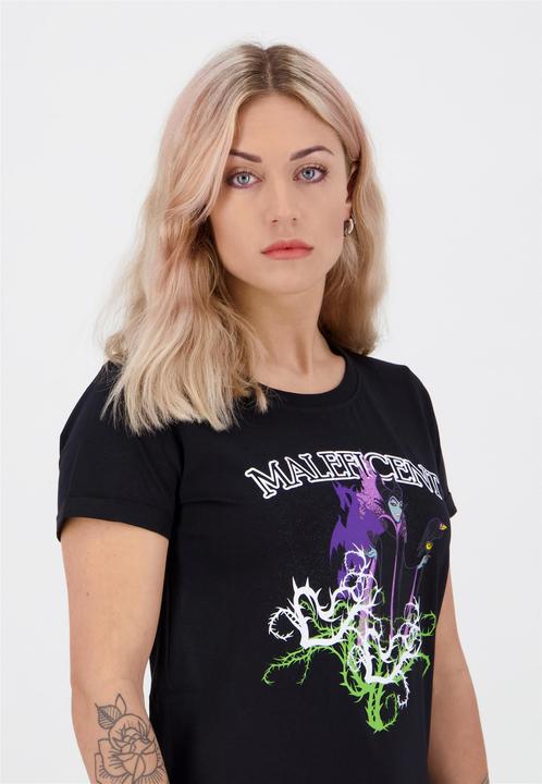 Actual product image Villains Maleficent Gel Printed Women's Tshirt (L)
