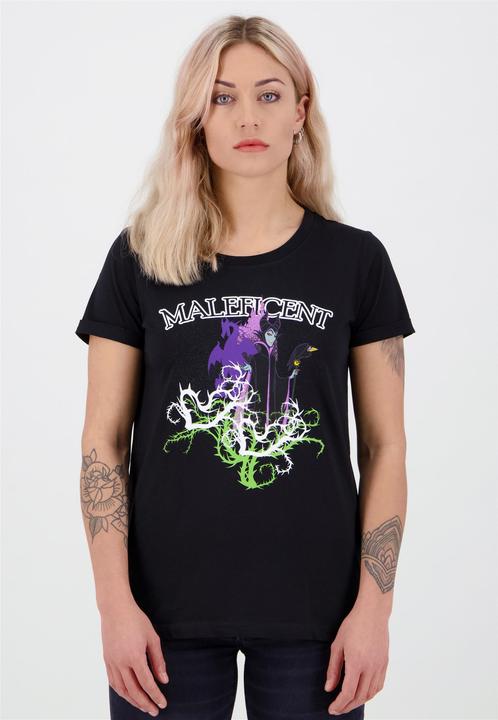 Actual product image Villains Maleficent Gel Printed Women's Tshirt (L)