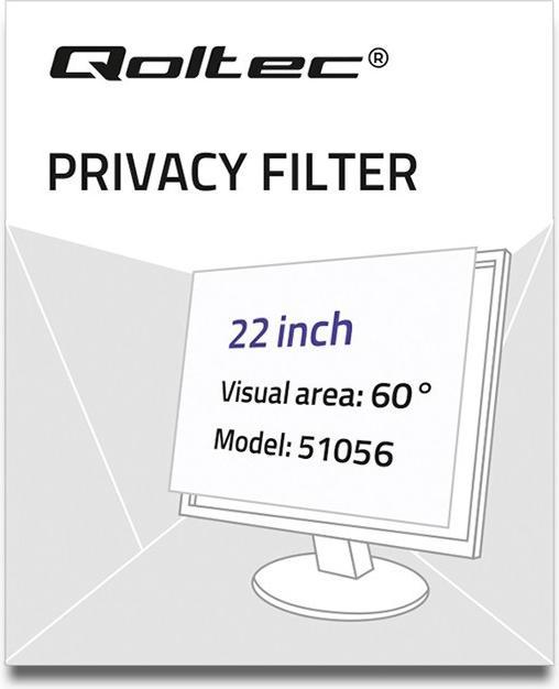 Actual product image Qoltec 51056 View protection filter (22 inch) (22", 16 : 10)