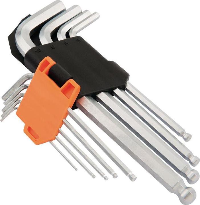 Image du produit Kendo Jeu de clés mâles coudées à six pans avec tête sphérique