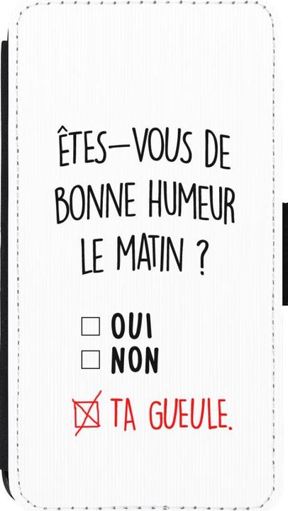 Image du produit PhoneLook Coque Wallet noir Bonne humeur matin (Apple iPhone 13 mini)